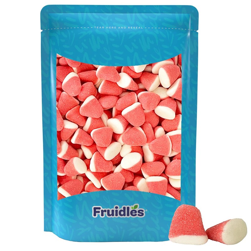 Fruidles Strawberry Gummy Drops Candy, Delicious Sugar Coated Fruit Flavors
