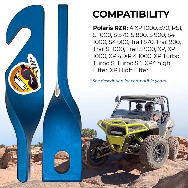 Keep Smiling Polaris UTV Door Latches Opens Door 3.5" for