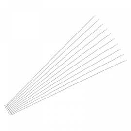 sourcing map Pack of 100 Beads Embroidery Needles Fine Thin Long Straight Embroidery Thread Stainless Steel 4.72 Inches 0.02 Inches