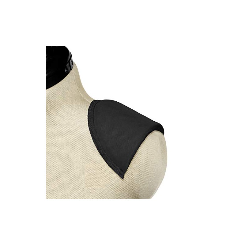 1/2" Covered All-Purpose Shoulder Pads-Black 2/Pkg