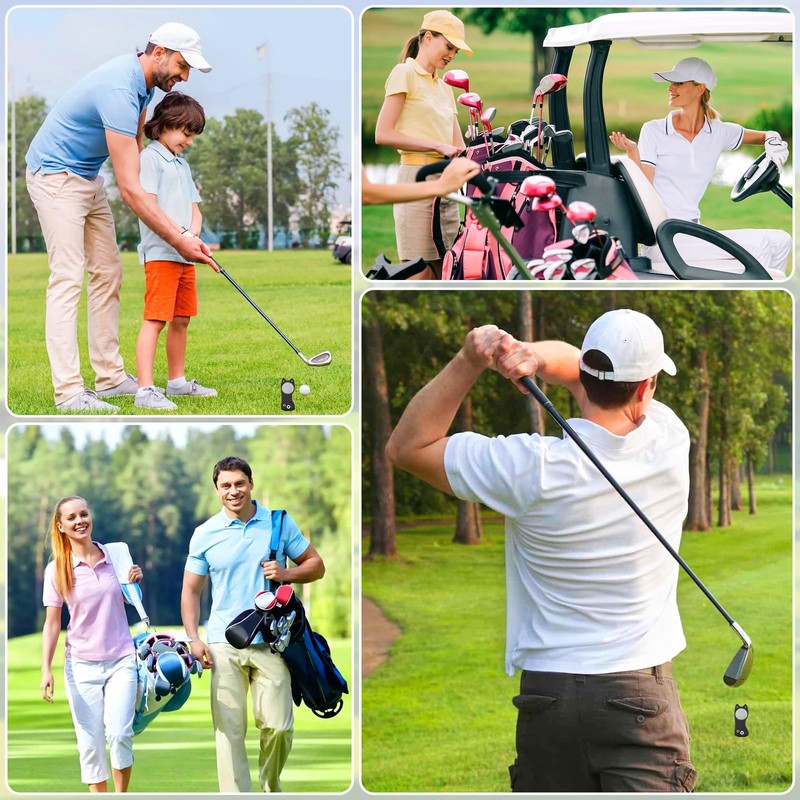 Metal Foldable Golf Divot Repair Tool with Pop-up Button, Magnetic