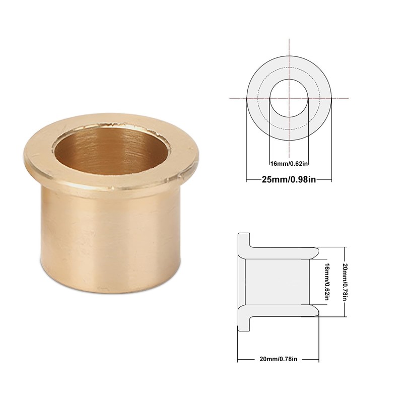 NCTNCX Flange Bearing Sleeve Flange Bearing Sleeve 16 mm Bore