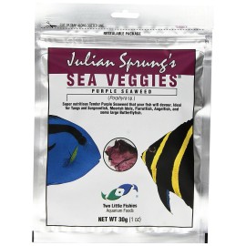 Two Little Fishies Purple Seaweed for Marine Herbivores Tangs Surgeonfish Pack of 2 1 Ounce