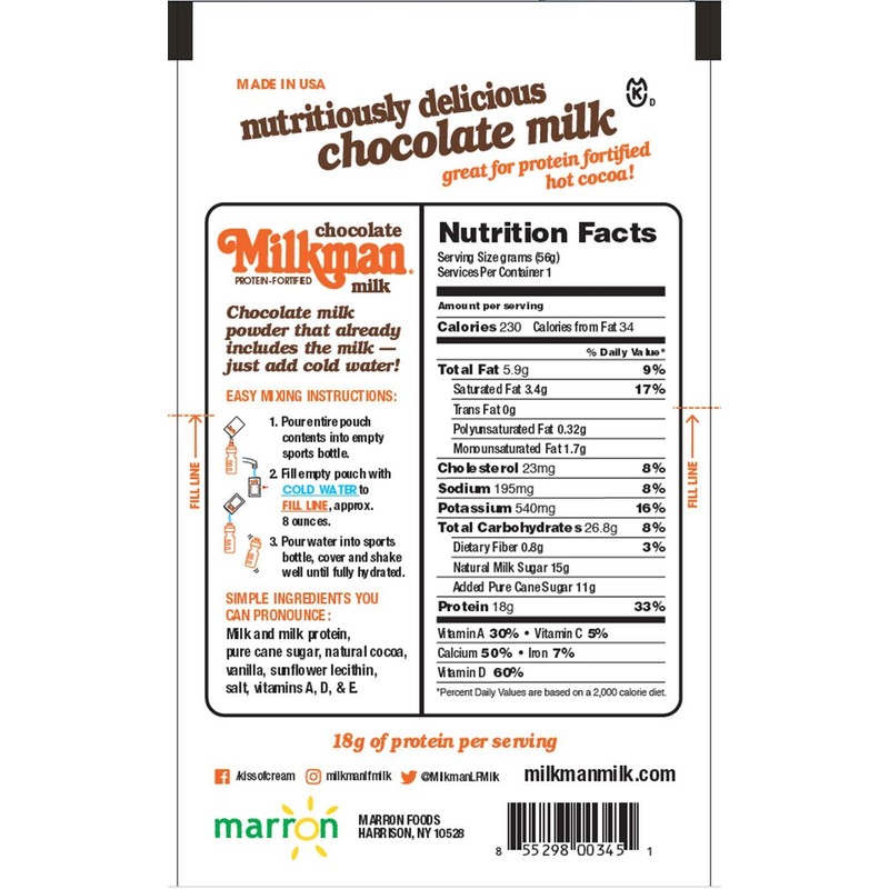 MILKMAN Chocolate Milk Powder - Dry Milk Powder - Real