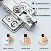XUANYILAN Pack of 6 Soft Close Cabinet Hinges for Cabinet