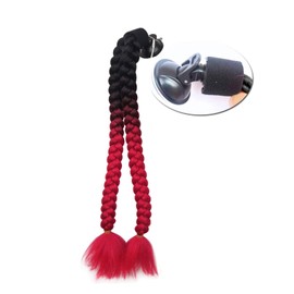 HHongJM Helmet Pigtail Motorcycle Helmet Ponytail Bicycle Helmet Braids Hair Tails Used for Any Helmets/Reusable Design 24Inch 2pcs Together (Helmet Not Included)