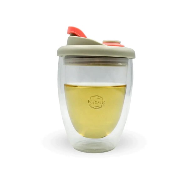 EURO TE Vaso Tea for Me Rosa 350ml (12oz) para