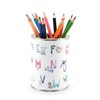 Pen Cup Animal ABC Watercolour Including 12 Triangular Colouring Pencils,
