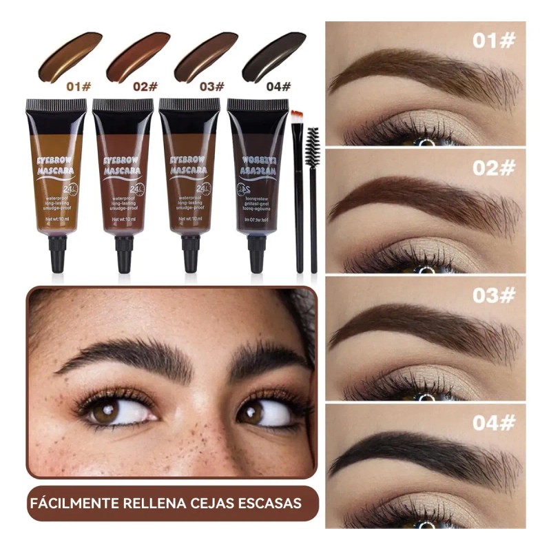 Gel Tinte Cejas Peel-off Resistente Al Agua 24h Pelado Fácil