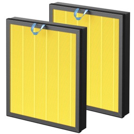 Vital 200S-P Pet Care Replacement Filter for LEVOIT Vital 200S and Vital 200S-P Air Purifier, Vital 200S Pet Care Filter, Vital 200S-RF-PA (LRF-V201-YUS), Yellow, 2 Pack