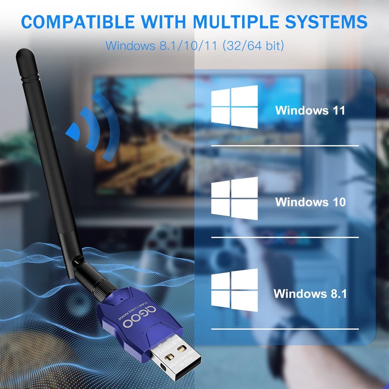 Class 1 Long Range Bluetooth Adapter for PC, QGOO USB