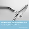 OFFO Shower Arm with Flange 25cm(10 inch) Universal Wall-Mounted Replacement