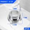 Oiieco 2 Piece Tap Adapter Set, M18 to M22 Brass
