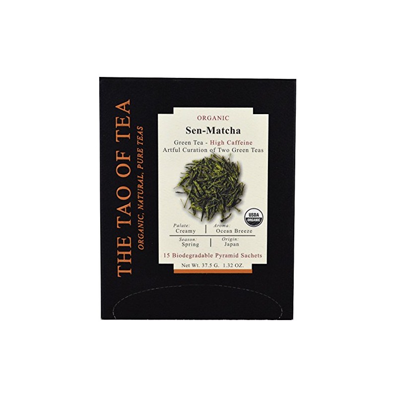 The Tao of Tea Sen-Matcha Organic Green Tea, 15 Pyramid