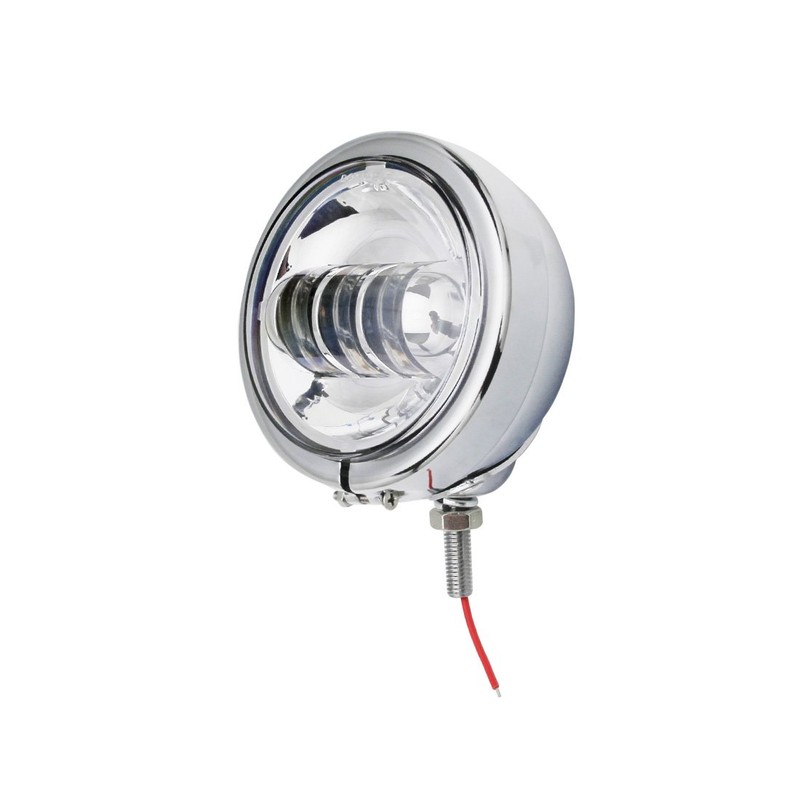 DAONUE 2 PCS 4.5inch Motorcycle Fog Passing Light Chrome 4