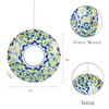 Topadorn Hanging Bird Feeder Mosaic Circle Birdfeeder for Wild Bird