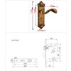 WUPYI European Style Retro Door Lock,Security Home Entry Lever Door