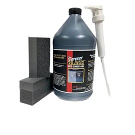 FOREVER BLACK Bed Liner 1-Gallon w/dispensing pump and 2 foam applicators