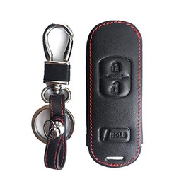 Rpkey Leather Keyless Entry Remote Control Key Fob Cover Case protector For Mazda 3 CX-3 CX-5 CX-7 CX-9 WAZSKE13D01 SKE13D-01 662F-SKE13D01 KDY3-67-5DY