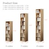 IOTXY Small Narrow Corner Bookcase - 71 Inches Tall Gap