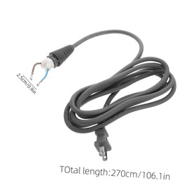 PACKOVE Power Cable Replacement for Hair Dryer Cord for Easy Installation Power Supply for Hair Dryer Maintenance Compatible with Various Models