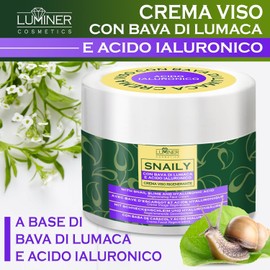 Luminer Snail Slime Cream 300 ml - Snail Cream Face Cream with 70% Snail Slime, Hyaluronic Acid & Vitamin C - Moisturising Anti-Ageing Skin Care for All Skin Types
