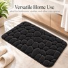 3D Cobblestone Embossed Bathroom Mat Quick Dry Absorbent Floor Rug