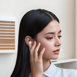 Clip On Earbuds - Noise Cancelling Clip on Wireless Ear Buds,Waterproof Sport Headphone LED Display Long Playtime Electronic Accessories for Workouts Meeting