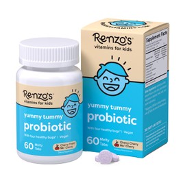 Renzo's Renzo's Vitamins Kid Essential Bundle - Probiotic for Kids, Kids Vitamin C with Elderberry & Zinc for Immune Support, Picky Eater Kids Multivitamin, and Hercules Calcium