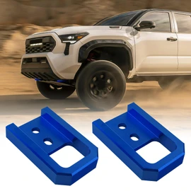 TECHPICCO Front Tow Hooks Covers for Tacoma 2024-2026/4Runner 2025-2026, Car Tow Hooks Compatible with Toyota Tacoma 2024-2026 4Runner 2025-2026 (Blue)