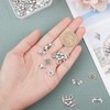 PandaHall 60pcs 6 Style Chandelier Component Charm Left Tibetan Alloy