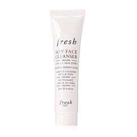 Fresh Soy Face Cleanser and Makeup Remover - Rich in Amino Acids - For Face and Eyes (Travel Size (20ml x 1))