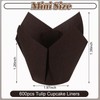 Funtery 600 Pcs Mini Size Tulip Cupcake Liners Mini Baking