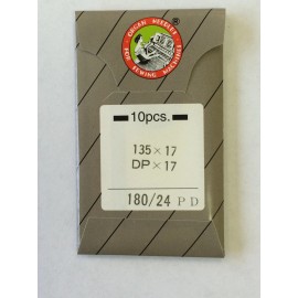 Organ 100 ORGAN 135X17PD TITANIUM WALKING FOOT MACHINE NEEDLES DPX17 SIZE 24