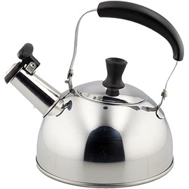 Pearl Metal HB-2202 Mini Whistling Kettle, 3.8 gal (1.0 L) Induction Compatible, Stainless Steel, Compact