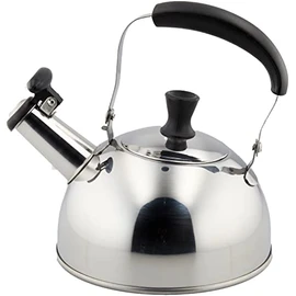 Pearl Metal HB-2202 Mini Whistling Kettle, 3.8 gal (1.0 L) Induction Compatible, Stainless Steel, Compact
