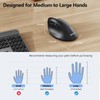 AUTLEY Ergonomic Mouse for Large Hands, Vertical Mouse, 2.4GHz Wireless