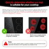 KR KITCHENRAKU Large Induction Cooktop Protector Mat 21.2x35.4 Inch,Translucent (Magnetic)