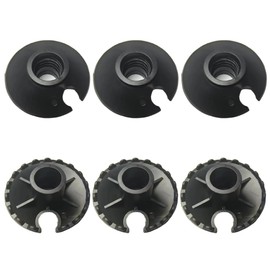 EIHI Pack of 6 Hiking Accessories, Touring Plates/Snow Plates, Mud Bucket, Rubber Buffers, Tour Plates/Snow Plates with Thread for Hiking, Hiking Poles, Accessories, Prevent, a