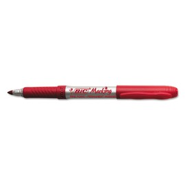 BIC GPM11RD Marking Fine Tip Permanent Marker, Rambunctious Red, Dozen