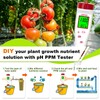 pH Meter for Hydroponic Water,Digital EC ppm Tester for Nutrients,pH