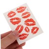 Healvian 12pcs Lip Temporary Body Stickers for Face and Skin