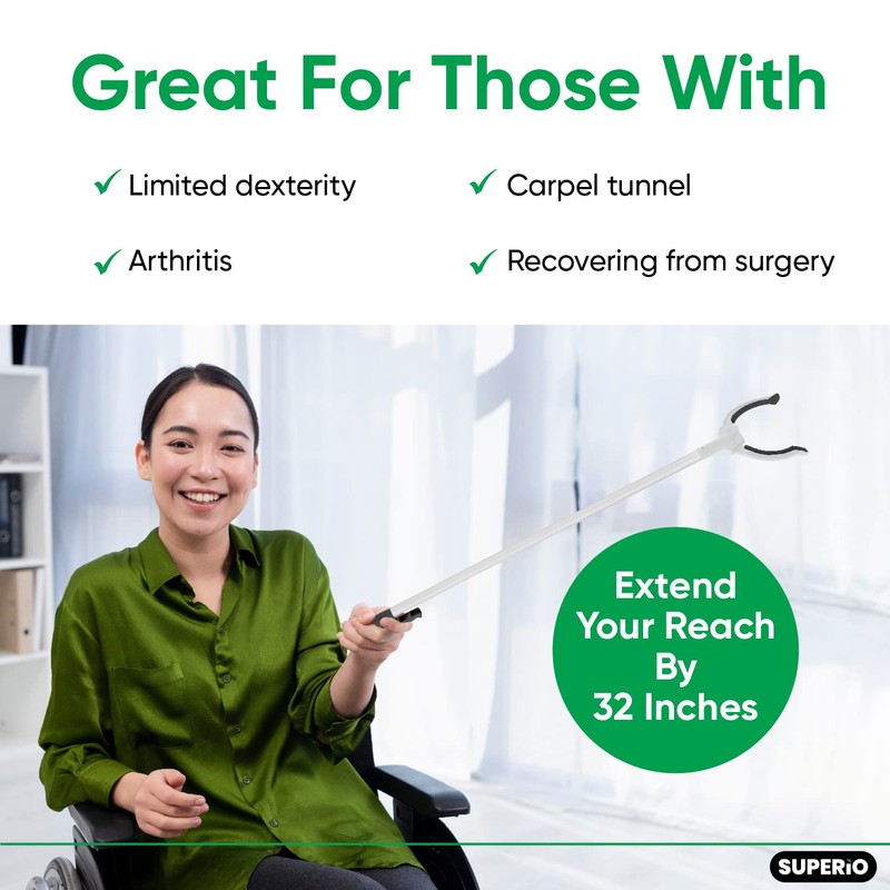 Grabber Reacher Tool, Extra Long Grabber Trash Picker, Hand Gripper,