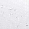 EurCross White Waffle Shower Curtain,Heavy Duty Polyester Water-resistant Machine Washable
