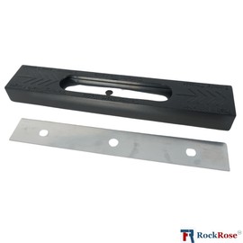 6'' Double-Edged Stainless Steel Blade, Replacement Blades for Scrapers, Heavy-Duty, Home, Window Film (Pack 50 Units)