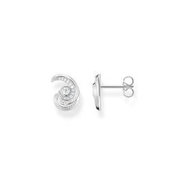 Thomas Sabo H2226-051-14 Women's Wave Stud Earrings 925 Sterling Silver with Zirconia Size: 12.5 x 10 mm, Sterling Silver, Cubic Zirconia 1
