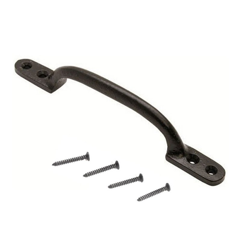 Dzina Hot Bed HandleHot Bed Handle 150mm Black Black Japanned