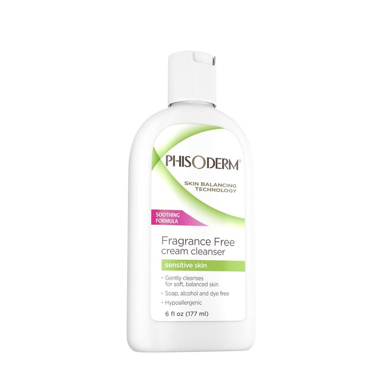 Phisoderm Fragrance Free Cream Cleanser For Sensitive Skin 6 oz