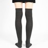 Mysocks Unisex Over The Knee Socks Plain Anthracite