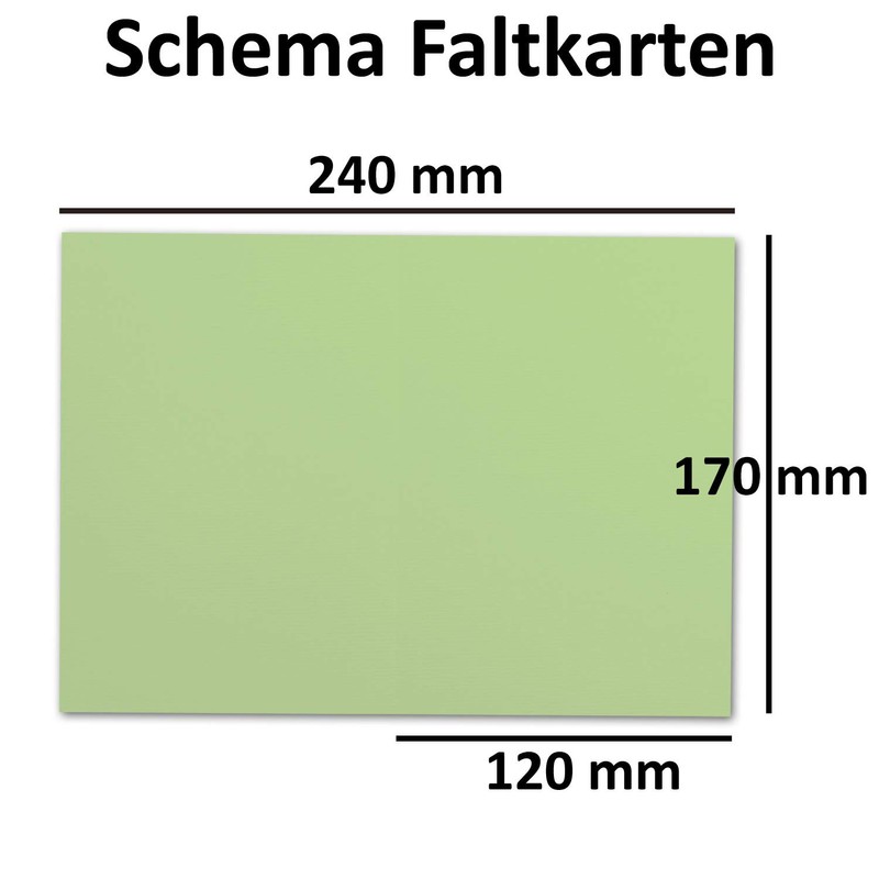 Card pack/folding cards/envelopes DIN B6 in various colours, ribbed with